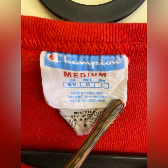 Vintage Men’s Medium Champion Tee T-Shirt Velvet Logo - Picture 7 of 9